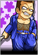 Maeda's portrait in Nekketsu Kōkō Online: Yamada no Fukushū