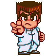 Kunio's sprite in Kunio no Oden