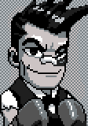 Paul's yearbook photo in River City Ransom: Underground