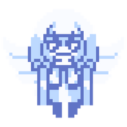 Hasebe's angel sprite in River City Girls