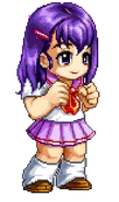 Saori's sprite in Nekketsu Kōkō Online: Yamada no Fukushū