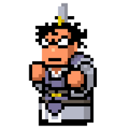 Matsudo's sprite in River City Saga: Three Kingdoms