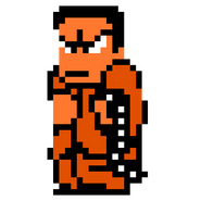 Kinoshita's sprite in Downtown Nekketsu Story