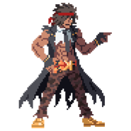 Mr. K's sprite in River City Girls 2