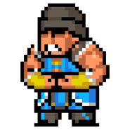 Knit's sprite in River City Saga: Three Kingdoms