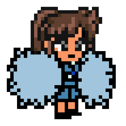 Eriko's sprite in River City Melee Mach!!