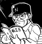 Kawakami in the manga Kunio-kun! Nekketsu Battle!
