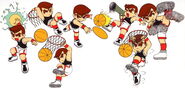 Kunio Basketball Art