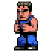 Roper's sprite in Double Dragon Dodgeball