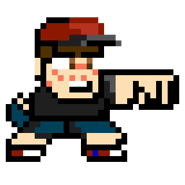 Adam's time altered sprite in River City Ransom: Underground