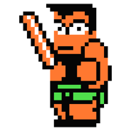 Godai's sprite in Downtown Nekketsu March Super-Awesome Field Day!