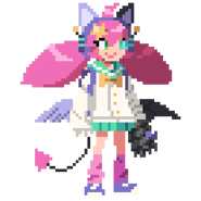 Kebako's sprite in River City Girls 2