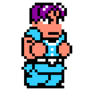 Murasaki's sprite in River City: Knights of Justice