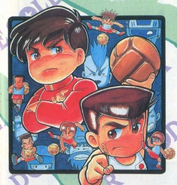 Kunio in Nekketsu Kōkō Dodgeball Bu: Kyōteki! Dodge Soldier no Maki​