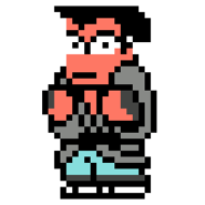 Godai's sprite in Downtown Nekketsu Jidaigeki