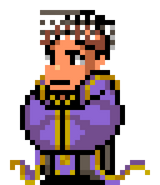 Hiroshi's sprite in River City Saga: Three Kingdoms