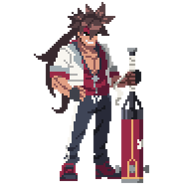 Sol's sprite in River City Girls 2