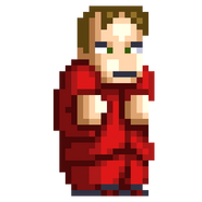 Kawada's sprite in Downtown Nekketsu Monogatari EX