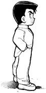 Kunio in Nekketsu Kōha Kunio-kun (4Koma Manga Kingdom)