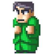 Gōda's sprite in Downtown Nekketsu Monogatari EX