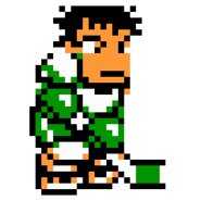 Kōji's sprite in Go-Go! Nekketsu Hockey Club Slip-and-Slide Madness