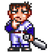 Takamine Baseball.png (3 KB) Takamine's sprite in Downtown River City Baseball Story ~Play Ball, Kunio!~