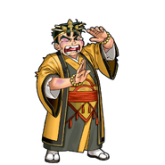 Sawaguchi's defeated dialog portrait in River City Saga: Three Kingdoms