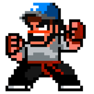 Glen RCRU 3.png (4 KB) Glen's sprite in River City Ransom: Underground