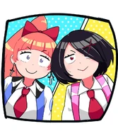 Cute Misako and Kyoko.jpg (125 KB) "SEE!?" by ayatak0517