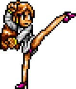 Lisa's sprite in Shin Nekketsu Kōha: Kunio-tachi no Banka