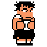 Kōji's sprite in River City Super Sports Challenge ~All Stars Special~