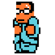 Sonokawa's sprite in Downtown Nekketsu Story