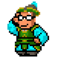 Sonokawa's sprite in River City Saga: Three Kingdoms