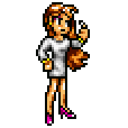 Lisa's sprite in Shin Nekketsu Kōha: Kunio-tachi no Banka
