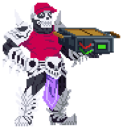 Skullmageddon's sprite in River City Girls 2