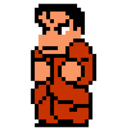 Hayasaka's sprite in River City: Rival Showdown