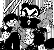 Tōdō and Kōnosuke in the manga Kunio-kun! Nekketsu Battle!