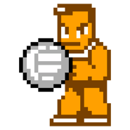 Riki Dodgeball Club.png (4 KB) Riki's sprite in the Famicom version of Nekketsu High School Dodgeball Club