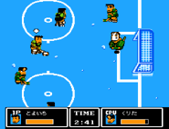 Yamashita in Go-Go! Nekketsu Hockey Club Slip-and-Slide Madness