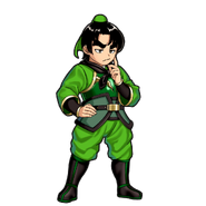 Gōda's worried dialog portrait in River City Saga: Three Kingdoms