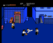 Kumiko in the Famicom version of Nekketsu Renegade Kunio-kun