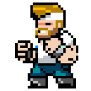 Sentinel's sprite in River City Ransom: Underground