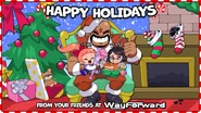 WF RCG Christmas 2022.png (2.3 MB) Abobo, Kyoko and Misako in WayForward's Christmas 2022 art