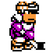 Tobiyama's sprite in Go-Go! Nekketsu Hockey Club Slip-and-Slide Madness