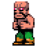 Abobo's sprite in Double Dragon Dodgeball