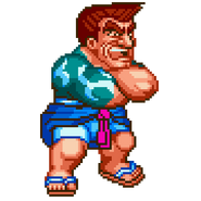 Sabu's sprite in Super Dodge Ball