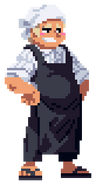 Chef's sprite in River City Girls