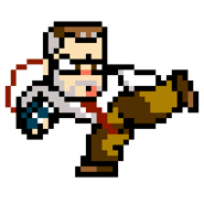 Adam's time altered sprite in River City Ransom: Underground