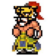 Toraichi's sprite in River City Saga: Three Kingdoms Next