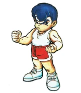 Sfc dodge riki.jpg (485 KB) Riki in Kunio's Dodgeball Time, C'mon Guys!